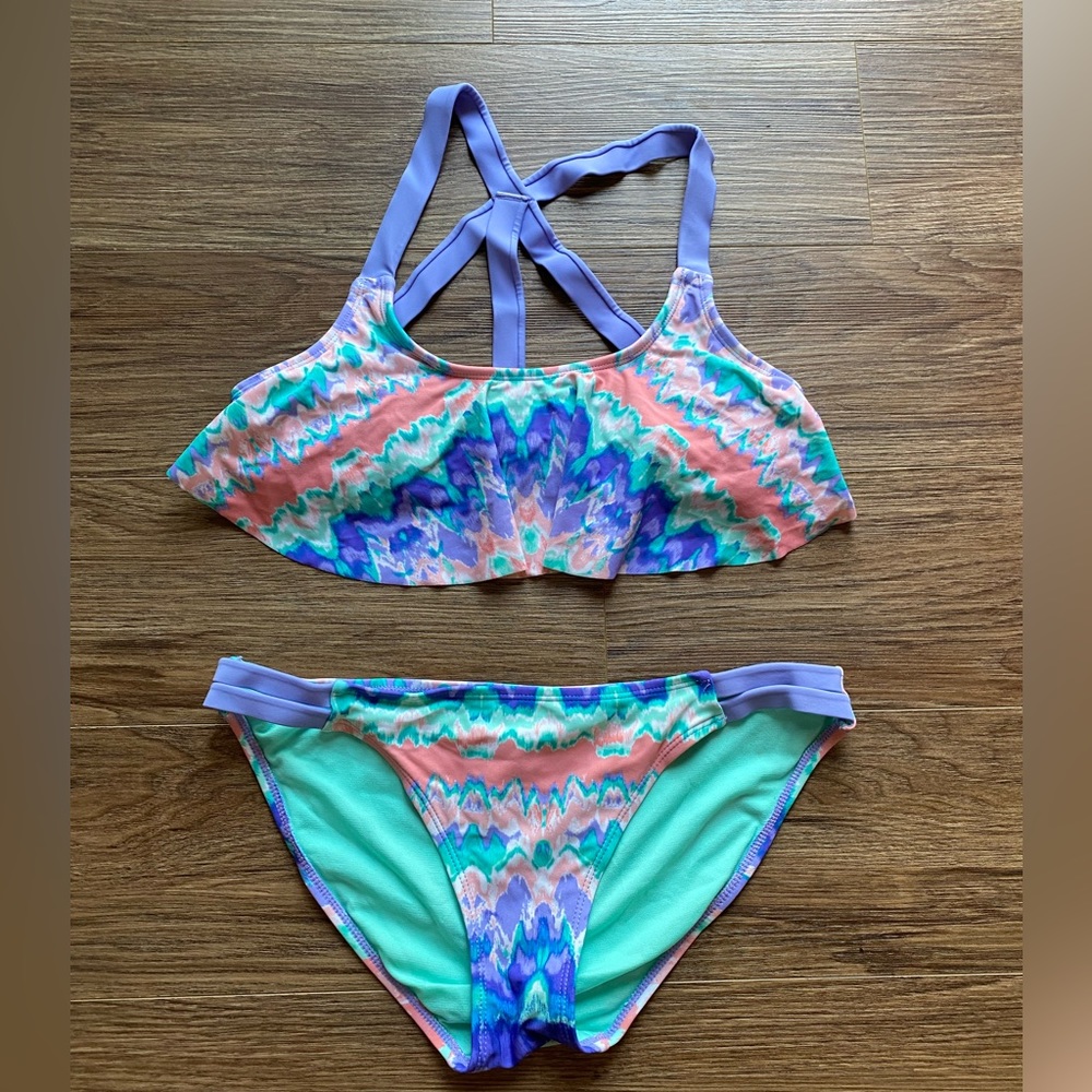 Tie dye bikini swimsuit